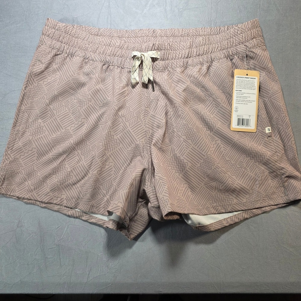 NWT Marika Cassidy Print Shorts‎ Womens Large Goat Multi Line Ripstop